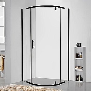 Душевой уголок CeruttiSpa KORRA 90х90 KORRA Z90B стекло прозрачное/профиль черный матовый купить в интернет-магазине Sanbest