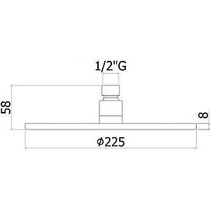Верхний душ PAFFONI MASTER ZSOF074BO купить в интернет-магазине сантехники Sanbest