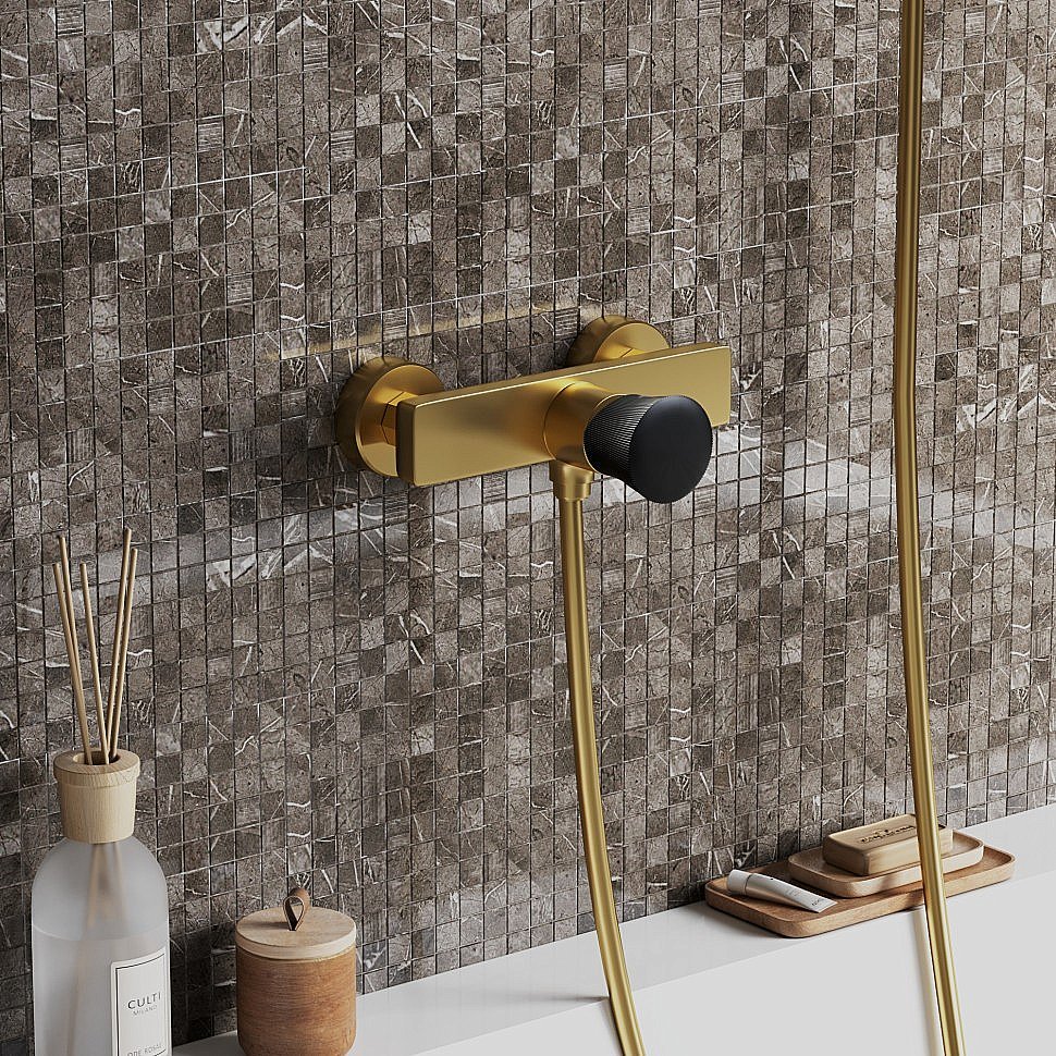 Смеситель для душа PAINI Domus 18PJ511PZ золото матовое купить в интернет-магазине сантехники Sanbest