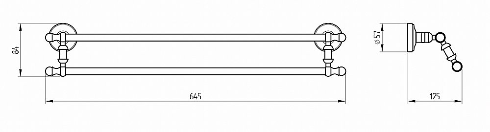 Полотенцедержатель Migliore Mirella ML.MRL-M080.DO золото купить в интернет-магазине сантехники Sanbest