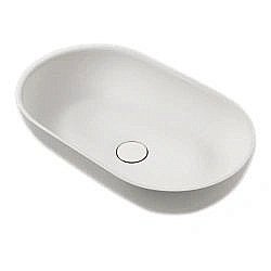 Раковина накладная Montebianco CONCA 20142 белая матовая купить в интернет-магазине Sanbest