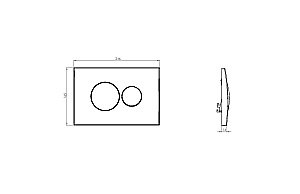 Кнопка для инсталляции Vincea VFP-731MG матовый серый купить в интернет-магазине сантехники Sanbest