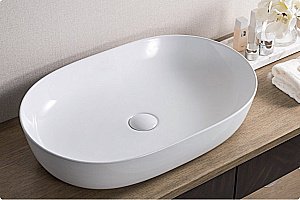 Раковина накладная Belbagno 61 BB1348 белая купить в интернет-магазине Sanbest