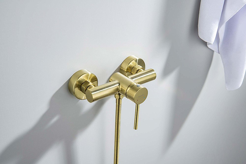 Cмеситель для душа Aquatek Европа AQ1360BG золото шлифованное купить в интернет-магазине сантехники Sanbest