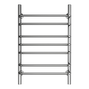 Полотенцесушитель водяной Azario FERRARA П7 500х800 AZ09158 хром купить в интернет-магазине сантехники Sanbest