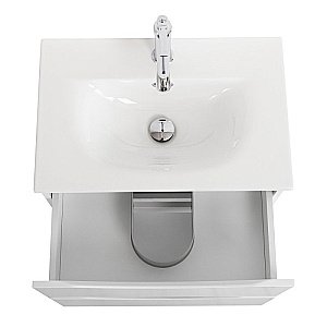 Тумба с раковиной BelBagno MARINO-CER-MINI-500-2C-SO-BO-P Bianco Opaco для ванной в интернет-магазине Sanbest