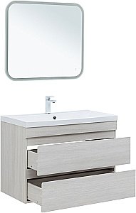 Тумба с раковиной Aquanet Нота New 334206 100 дуб холден для ванной в интернет-магазине Sanbest