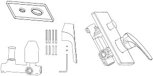 Смеситель для душа Aquanet Static AF330-51С купить в интернет-магазине сантехники Sanbest