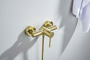 Cмеситель для душа Aquatek Европа AQ1360BG золото шлифованное купить в интернет-магазине сантехники Sanbest