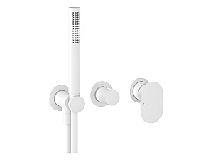 Смеситель для душа Ravak Spring SG 065.10WHM.O2+S X070575 белый матовый купить в интернет-магазине сантехники Sanbest