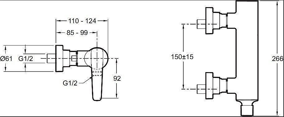 Смеситель для душа Jacob Delafon ALEO+ E72318-CP купить в интернет-магазине сантехники Sanbest
