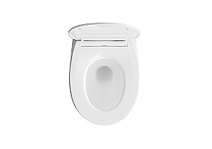 Унитаз подвесной Aquatek СИРИУС AQ1582T-00 белый, безободковый, с крышкой микролифт, слив-торнадо купить в интернет-магазине Sanbest