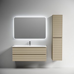 Тумба с раковиной Sancos FOLK FL120CP/CN7017 120 капучино для ванной в интернет-магазине Sanbest