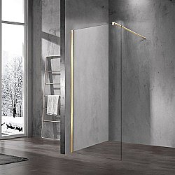 Душевое ограждение Vincea Walk-In 70 VSW-1H700CLG стекло прозрачное/профиль золото матовое купить в интернет-магазине Sanbest