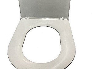 Унитаз подвесной Ceramalux 2197 белый, безободковый, с крышкой микролифт купить в интернет-магазине Sanbest