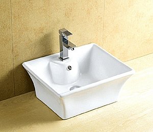 Раковина накладная Ceramalux N 50 9108 белая купить в интернет-магазине Sanbest