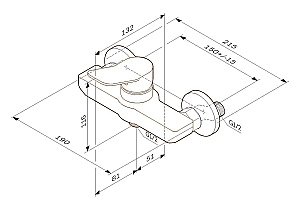 Смеситель для душа AM.PM X-Joy F85A20022 купить в интернет-магазине сантехники Sanbest