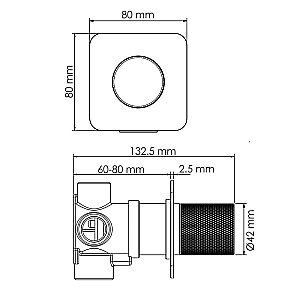 Дивертор Wasserkraft Paar A310 3 выхода, розовое золото для смесителя в интернет-магазине сантехники Sanbest