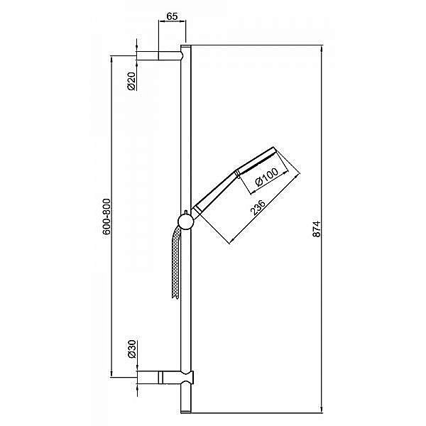 Душевой гарнитур Webert Opera AC0929015 купить в интернет-магазине сантехники Sanbest