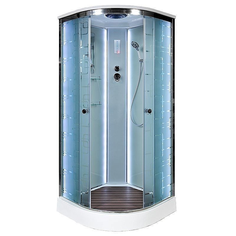 Душевая кабина DTO ЕМ1590 LED 90х90 купить в интернет-магазине сантехники Sanbest