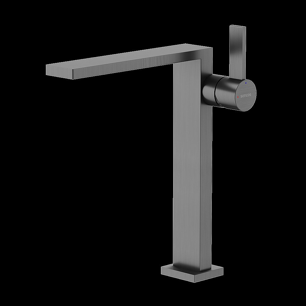 Смеситель для раковины Sancos Linn SC9020GG вороненая сталь купить в интернет-магазине сантехники Sanbest