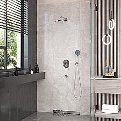 Душевая система Berges VENTAS 73007 хром купить в интернет-магазине сантехники Sanbest