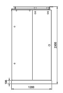 Душевая дверь Aquanet Beta 120-12 купить в интернет-магазине Sanbest