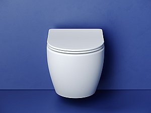 Унитаз подвесной Ceramica Nova Metropol CN4002T белый, с крышкой микролифт, безободковый, слив-торнадо купить в интернет-магазине Sanbest