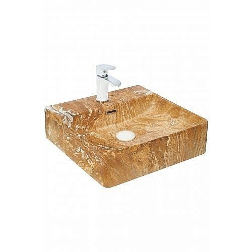 Раковина накладная WeltWasser WW ELBACH 2177 M846 42 мрамор купить в интернет-магазине Sanbest