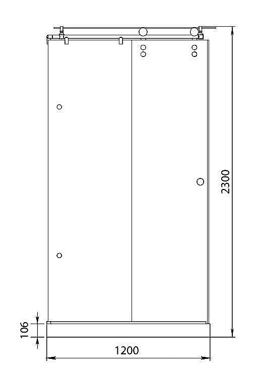 Душевая дверь Aquanet Beta 120-12 купить в интернет-магазине Sanbest