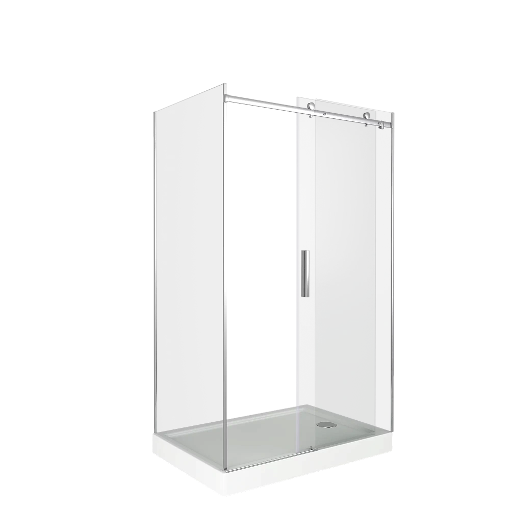 Душевой уголок Good Door Galaxy WTW+SP 110х70 стекло прозрачное/профиль хром купить в интернет-магазине Sanbest