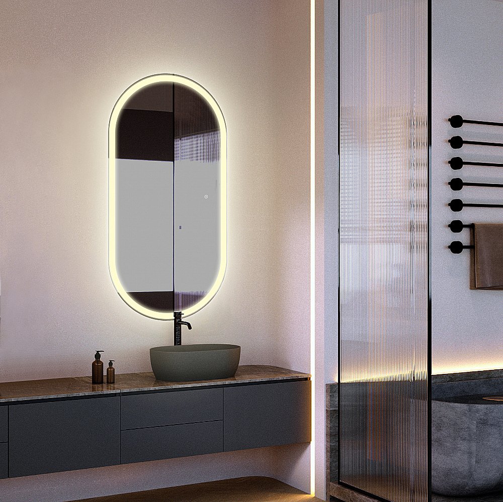 Зеркало ABBER See AG6113SMult 60x120 в ванную от интернет-магазине сантехники Sanbest