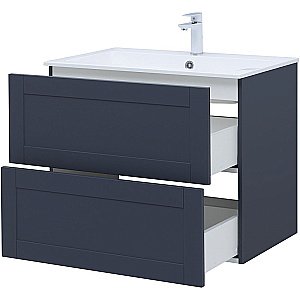 Тумба с раковиной Aquanet Терра 80 313245 маренго для ванной в интернет-магазине Sanbest