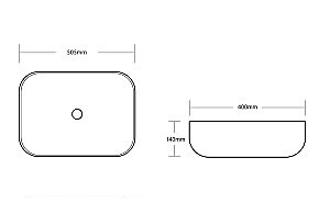 Раковина накладная CeruttiSpa 50,5 CR0078 белая купить в интернет-магазине Sanbest