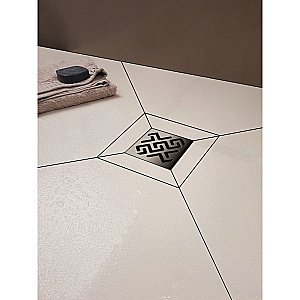 Душевой трап боковой Berges Platz Antik 15х15 091161 хром глянец купить в интернет-магазине Sanbest