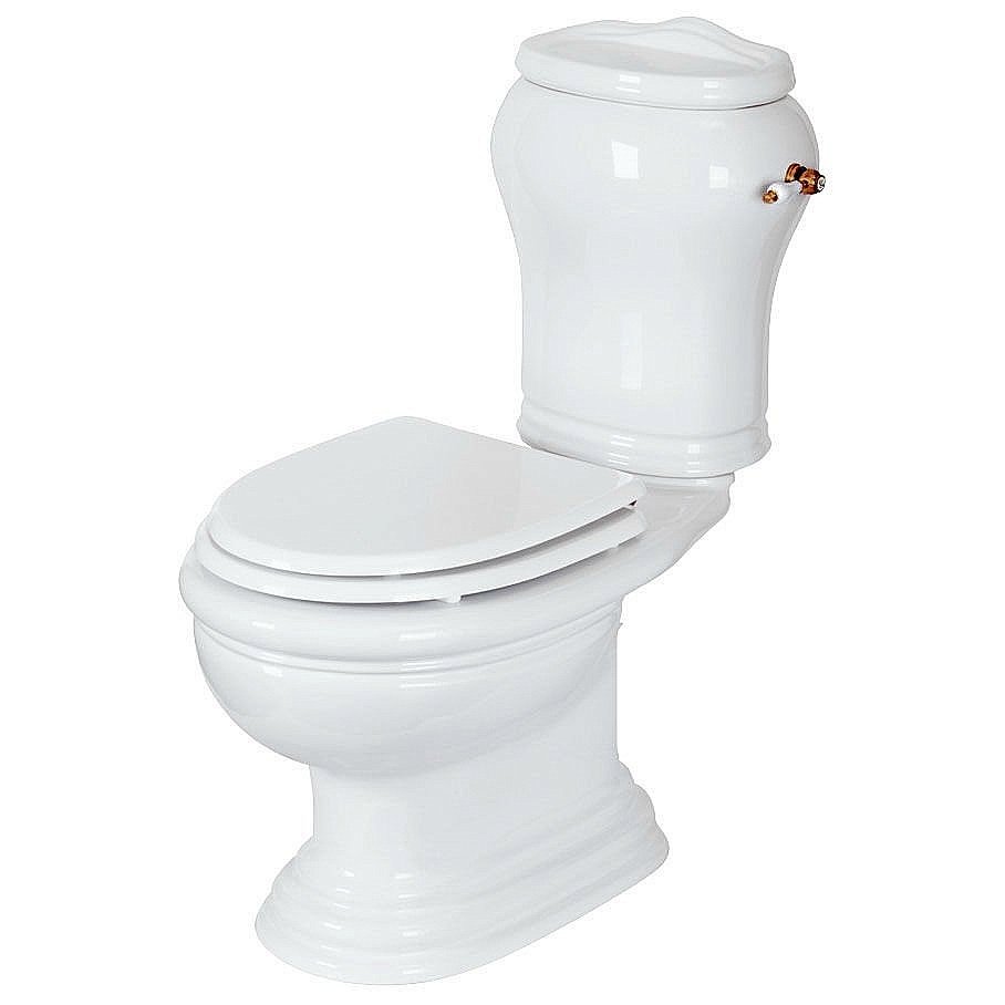 Унитаз Migliore Milady 31277 белый/бронза купить в интернет-магазине Sanbest