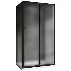 Душевой уголок ABBER Schwarzer Diamant AG30120BMH-S100BM-S100BM 120х100 стекло матовое/профиль черный купить в интернет-магазине Sanbest