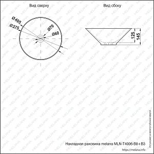 Раковина Melana MLN-T4006-B8+B3 салатово-красная купить в интернет-магазине Sanbest