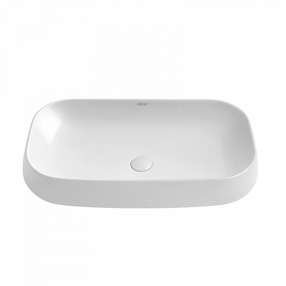 Раковина накладная ABBER Rechteck AC2210 белая купить в интернет-магазине Sanbest