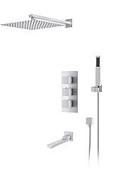 Душевая система D&K Bayern.Liszt DA2515608A04 белая матовая купить в интернет-магазине сантехники Sanbest