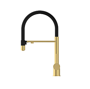 Смеситель для кухни Good Door KITCHEN-B СМ00054 брашированное золото купить в интернет-магазине сантехники Sanbest