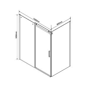 Душевой уголок Vincea COMO VSR-1C8015CL 150x80 стекло прозрачное/профиль хром купить в интернет-магазине Sanbest