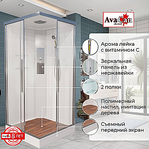 Душевая кабина AvaCan K Серия K2090 90х90 стандартная купить в интернет-магазине Sanbest