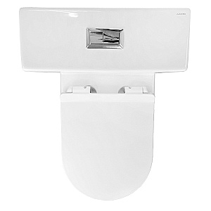 Унитаз напольный Azario Corsa AZ-2062S белый, безободковый, с бачком, с крышкой микролифт купить в интернет-магазине Sanbest