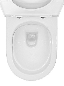 Унитаз подвесной Azario Navio AZ-0074 белый, безободковый, с крышкой микролифт купить в интернет-магазине Sanbest