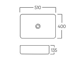 Раковина накладная Bronze de Luxe Lacio 51 1073M белая купить в интернет-магазине Sanbest