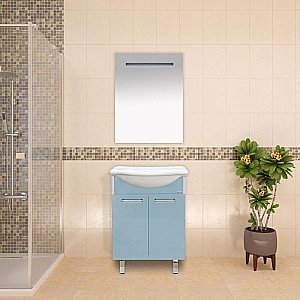 Зеркало LED Misty 1 Неон 60x80 сенсор на корпусе в ванную от интернет-магазине сантехники Sanbest