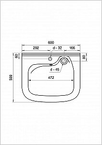 Раковина на стиральную машину Кувшинка Юни 50 белая купить в интернет-магазине Sanbest