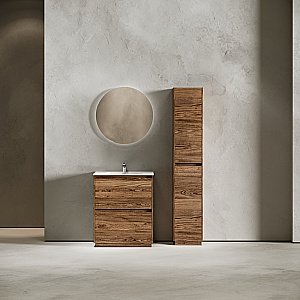 Тумба с раковиной Sancos Libra 70 LB70FECH дуб чарльстон для ванной в интернет-магазине Sanbest