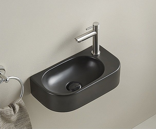 Раковина подвесная Gid Suspendido 40 Bm9274 62204L черная матовая купить в интернет-магазине Sanbest